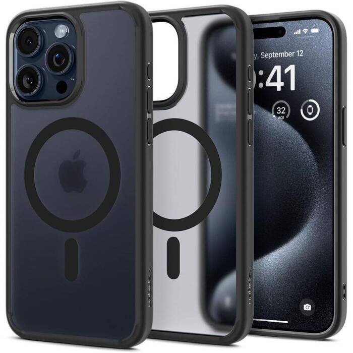 Coque iPhone 13 Spigen Ultra Hybrid Mag MagSafe Blanc Case + Verre trempé  Couverture complète Spigen - Shop