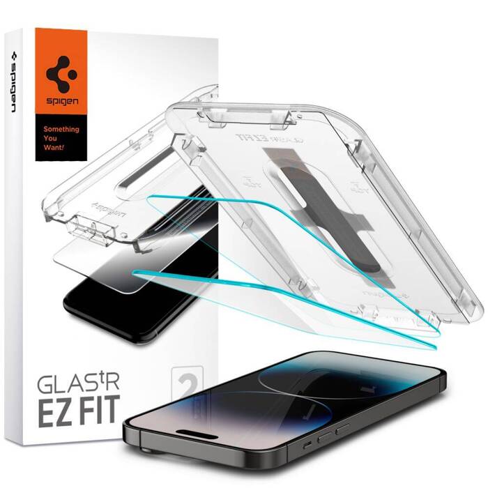 Pack Spigen pour iPhone 14 Pro avec Etui Transparent Crystal Flex