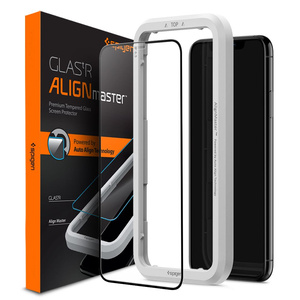 Szkło hartowane Spigen ALM Glass Fc Apple iPhone 11 Чорний