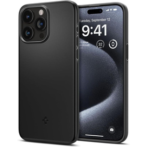 Case Spigen Thin Fit iPhone 15 Pro Black Case