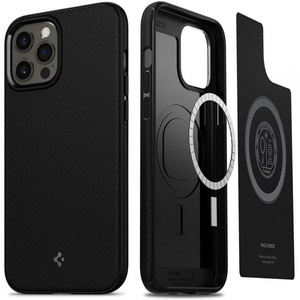 Case Spigen Mag Armor iPhone 12 12 Pro MATTE Black Case