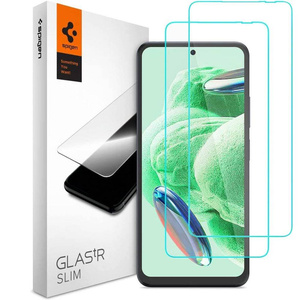 Tempered Glass Spigen Glas.tr Slim 2-pack Xiaomi Redmi Note 12 5G / Poco X5 5G Clear