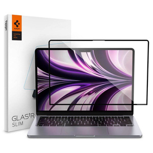 Tempered Glass Spigen GLAS FC MACBOOK AIR 13 2022 SCHWARZ