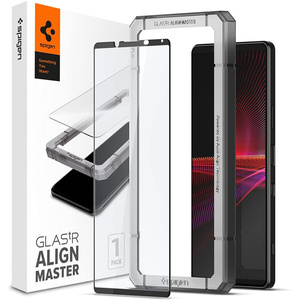 Spigen Alm Glass Fc Sony Xperia 1 III Szkło hartowane Black