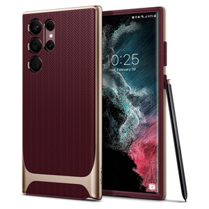 Case Spigen Samsung Galaxy S22 Ultra Neo Hybrid Maroon Case