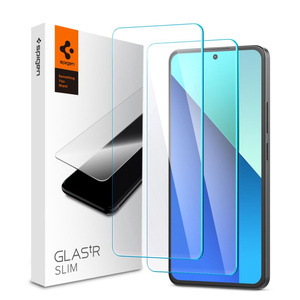 SZKŁO HARTOWANE SPIGEN GLAS.TR SLIM 2-PACK XIAOMI REDMI NOTE 13 4G  CLEAR