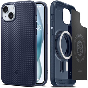 Case Spigen Mag Armor MagSafe iPhone 15 Navy Blue Case