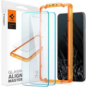 Tempered Glass Spigen Alm Glas.tr 2-pack Google Pixel 8 Pro Clear