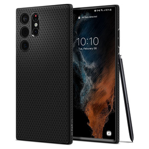 Etui Spigen S22 ULTRA Liquid Air MATTE Black Case