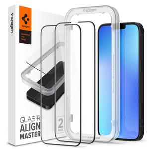 Szkło hartowane Spigen iPhone 13 Pro Max Alm Glass Fc 2-Pack Black