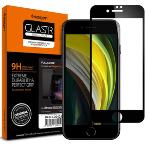 Tempered Glass Spigen iPhone SE 2022 2020 7 8 Glass Fc Black Black