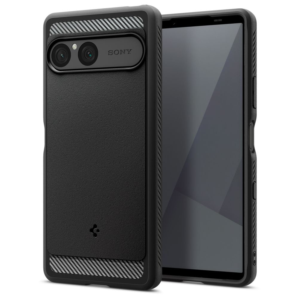 Spigen Rugged Armor do Sony Xperia 10 VII — dopasowanie i podniesione krawędzie ekranu