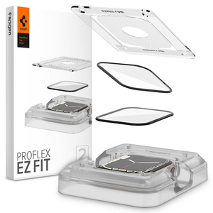 Glas Hybrid Spigen Apple Watch 7 (41 MM) Proflex "Ez Fit" 2er-Pack