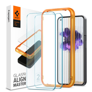 Szkło hartowane Spigen ALM GLAS.TR SLIM 2PACK NOTHING PHONE 1 CLEAR