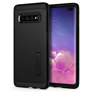 Coque SPIGEN Étui Tough Armor noir pour Samsung Galaxy S10+ Plus