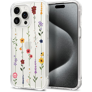 Coque Spigen Cyrill Cecile iPhone 15 Pro Jardin de fleurs Case