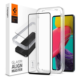 SPIGEN ALM GLASS FC GALAXY M53 5G Szkło hartowane BLACK