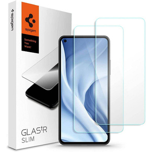 Spigen Glas.Tr Slim 2-Pack Xiaomi Mi 11 Lite / Mi 11 Lite 5G Vidrio templado