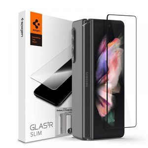 Verre trempé SPIGEN Samsung Galaxy Z Fold 3 Glass FC &amp; Hinge Film Black Glass