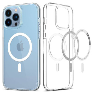 Spigen iPhone 13 Pro Ultra Hybrid Mag MagSafe Clear Case + Szkło hartowane Full Cover Spigen