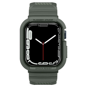 SPIGEN Rugged Armor "Pro" Hülle Apple Watch 4/5 (44mm) Militärgrün