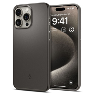 Etui Spigen Thin Fit iPhone 15 Pro Max Gunmetal Case