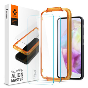 Загартоване скло Spigen ALM GLAS.TR 2-PACK GALAXY A35 5G CLEAR