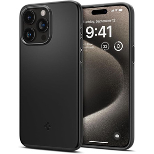 Coque Spigen Thin Fit iPhone 15 Pro Max Noir Case